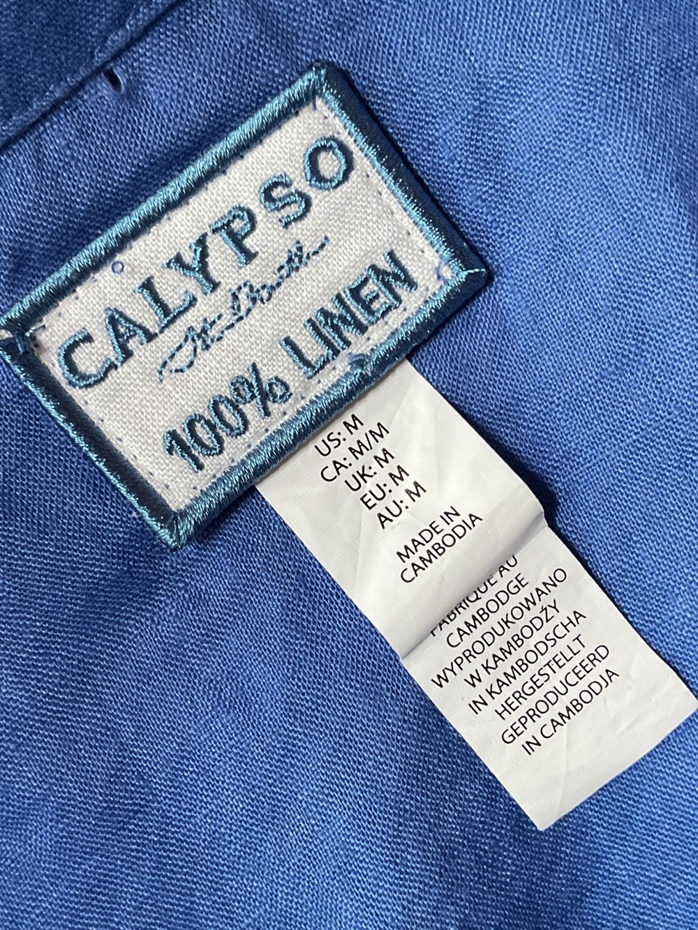 Calypso Linen Top, Medium - Picture 5 of 5